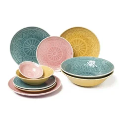 Dinerbord Yasmine - roze - 25.5 cm