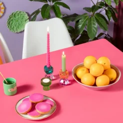 Dinerkaars twist - paars - ø2.15x25 cm