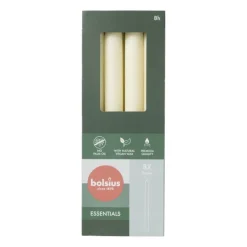 Dinerkaarsen Bolsius box ivoor - set van 8 - ø2x23 cm