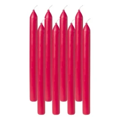 Dinerkaarsen Bolsius box rood - set van 8 - ø2x23 cm