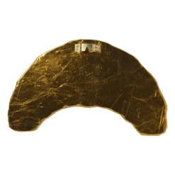 Disco croissant XL voor wand - goudkleurig - 21x41x10 cm