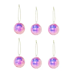 Discobal roze - set van 6 - ø4 cm