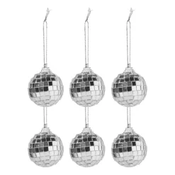 Discobal zilver - set van 6 - ø4 cm