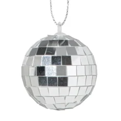 Discobal zilverkleurig - set van 6 - ø4 cm