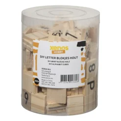 DIY houten hobby letters - set van 200