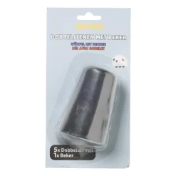 Dobbelstenen met beker - set van 6