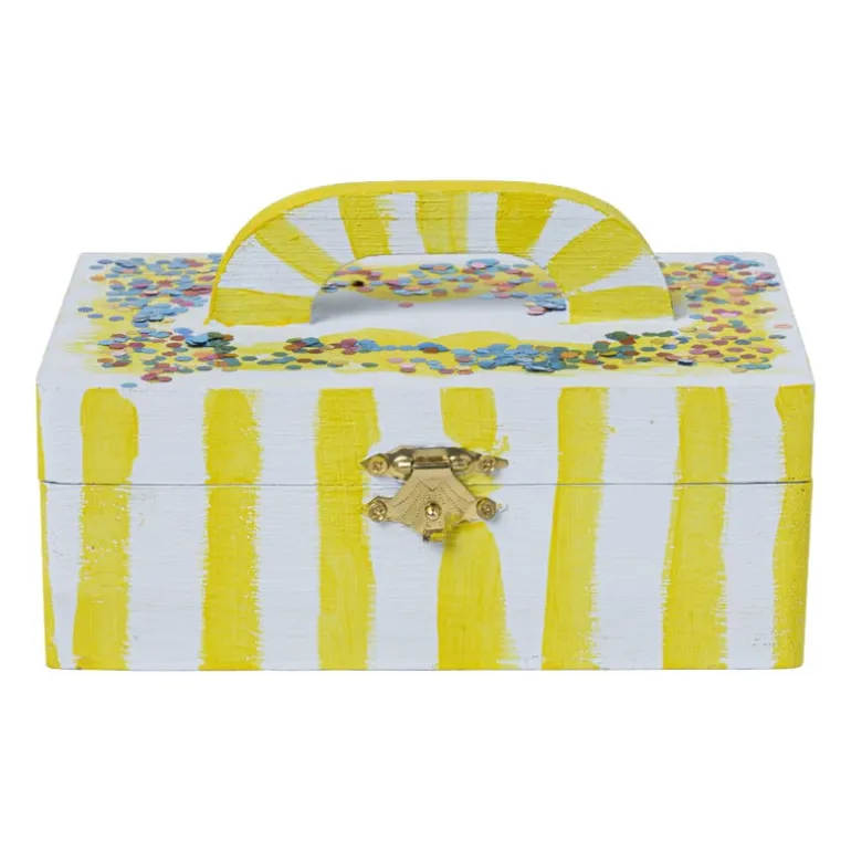 Doosje met handvat - rechthoekig - 10x15x6 cm