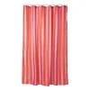 Douchegordijn gestreept - roze/oranje - 180x200 cm