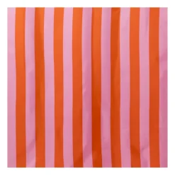 Douchegordijn gestreept - roze/oranje - 180x200 cm