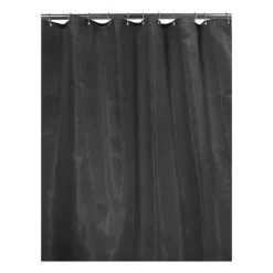 Douchegordijn jacquard - zwart - 180x200 cm