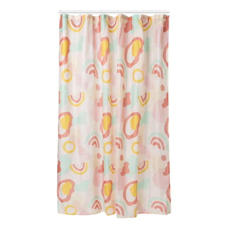 Douchegordijn regenboog - multikleur - 180x200 cm