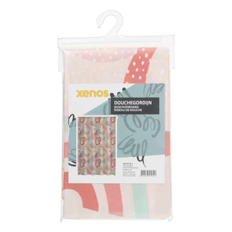 Douchegordijn regenboog - multikleur - 180x200 cm