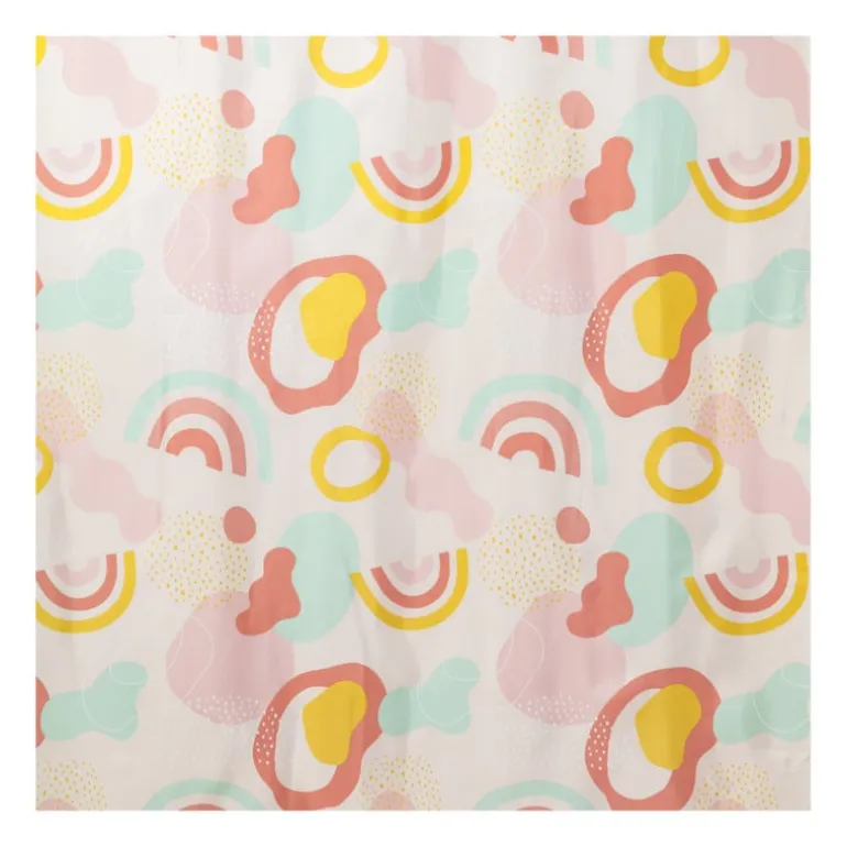 Douchegordijn regenboog - multikleur - 180x200 cm