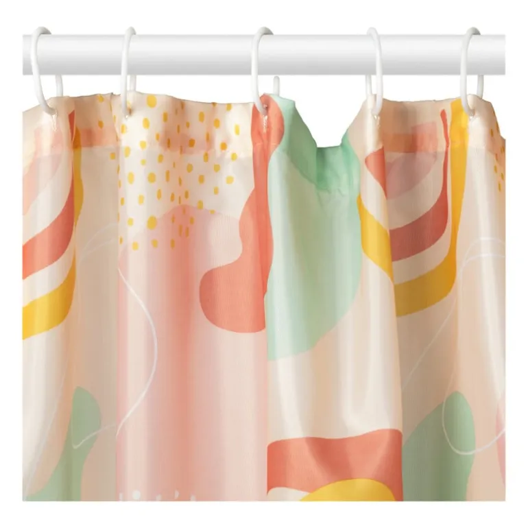 Douchegordijn regenboog - multikleur - 180x200 cm