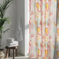 Douchegordijn regenboog - multikleur - 180x200 cm