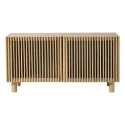 Dressoir Japandi met 2 deuren - bruin - 50x98.5x33 cm