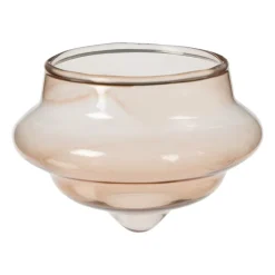 Drijvende theelichthouders - bruin - set van 3