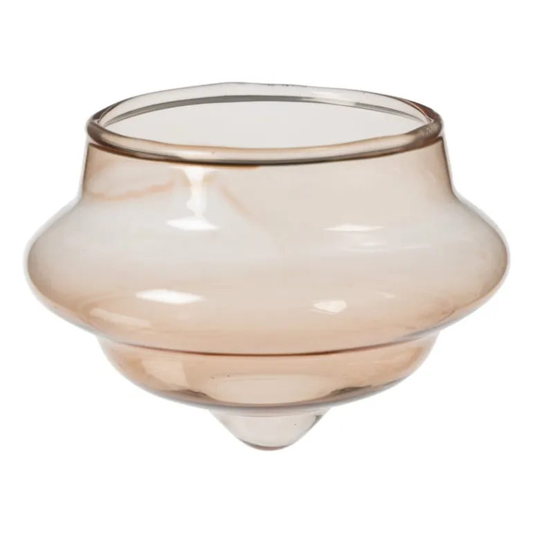 Drijvende theelichthouders - bruin - set van 3