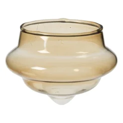 Drijvende theelichthouders - bruin - set van 3