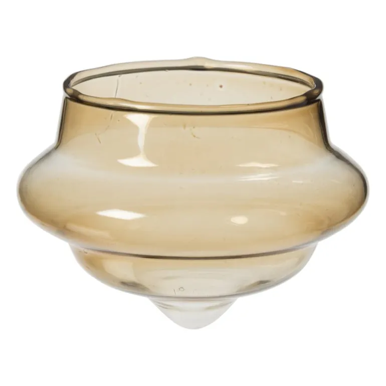 Drijvende theelichthouders - bruin - set van 3