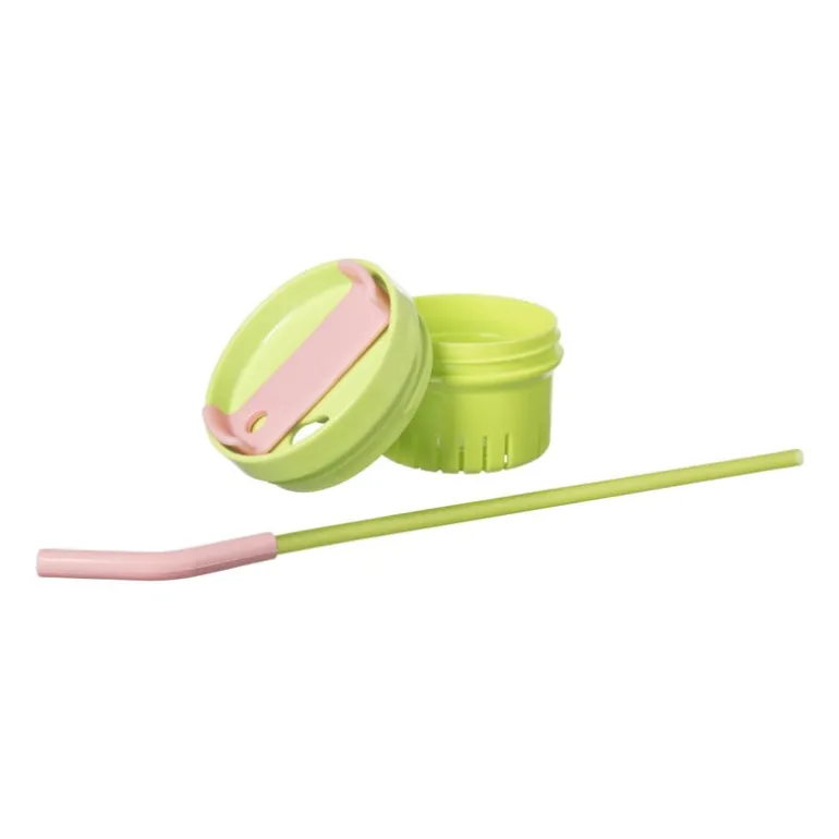 Drinkbeker met rietje Titan - groen - 1 liter