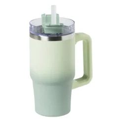 Drinkbeker thermo met draaideksel - groen - 600 ml