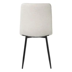 Eetkamerstoel chenille - beige - 90x53.5x44.5 cm