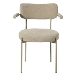 Eetkamerstoel Elvis - beige - 79x57x52 cm