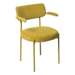 Eetkamerstoel Elvis - okergeel - 79x57x52 cm