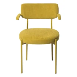 Eetkamerstoel Elvis - okergeel - 79x57x52 cm