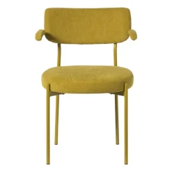 Eetkamerstoel Elvis - okergeel - 79x57x52 cm