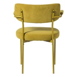 Eetkamerstoel Elvis - okergeel - 79x57x52 cm