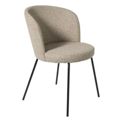 Eetkamerstoel Irene - bruin/zwart - 77x56.5x51 cm