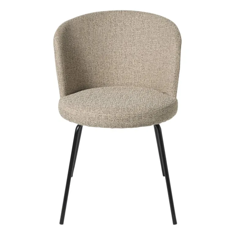 Eetkamerstoel Irene - bruin/zwart - 77x56.5x51 cm