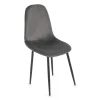 Eetkamerstoel Ivy - velvet grijs - 88x44x53 cm