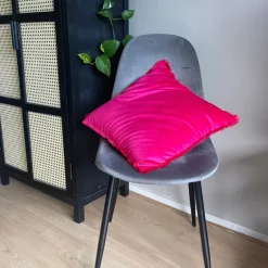 Eetkamerstoel Ivy - velvet grijs - 88x44x53 cm