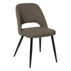 Eetkamerstoel Leonardo - bruin - 82.5x61.5x48.5 cm