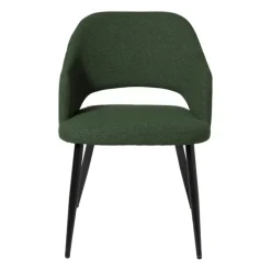 Eetkamerstoel Leonardo met armleuning - groen - 81x62.5x56 cm