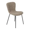 Eetkamerstoel Liz - beige - teddy - 83.5x55x45.4 cm