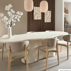 Eetkamerstoel Niki - wit - 78x55x54 cm