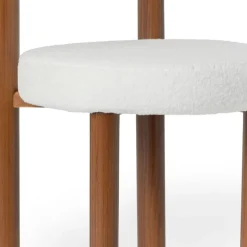 Eetkamerstoel Ruby - teddy beige/bruin - 73x56.5x53 cm
