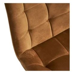 Eetkamerstoel velvet - cognac - 79x50x44 cm