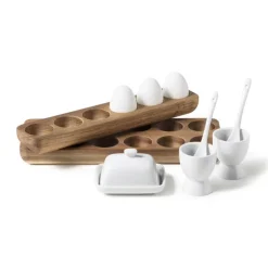 Eierdopje hout - voor 6 eieren