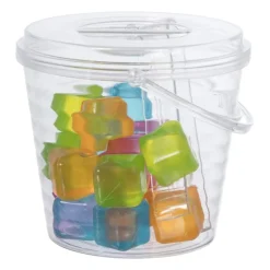 Emmer met 18 herbruikbare ijsblokjes - multikleur