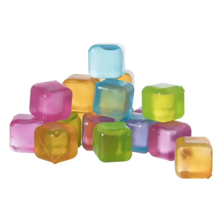 Emmer met 18 herbruikbare ijsblokjes - multikleur