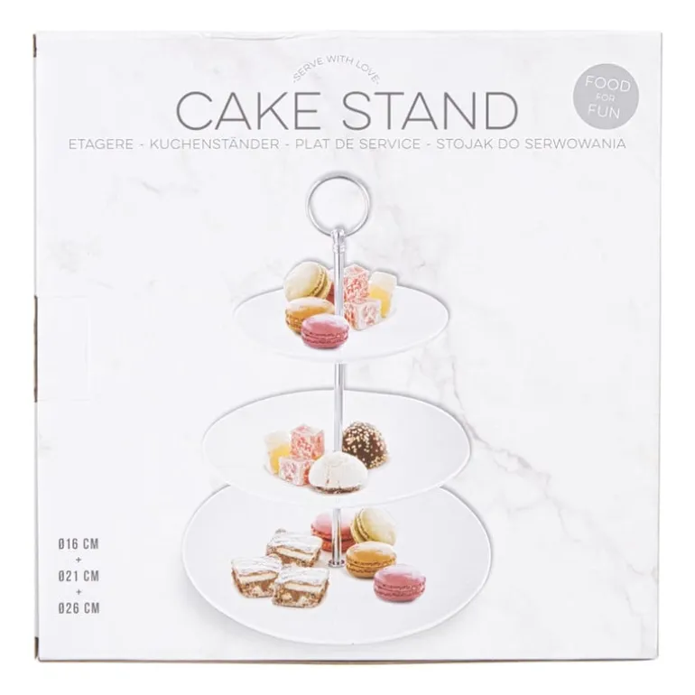 Etagère rond - wit - 16x21x26 cm