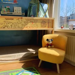 Fauteuil Sita - geel - 69x56x66 cm