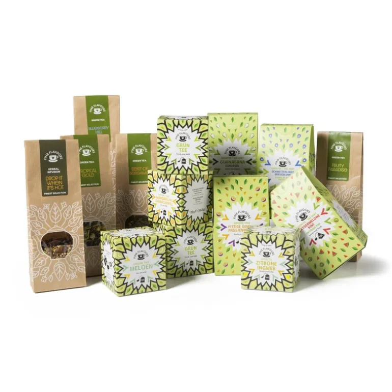 Fine flavours groene thee - vlindererwt - 15 piramide zakjes