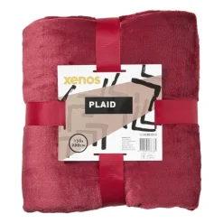 Fleece deken - bordeauxrood - 200x150 cm