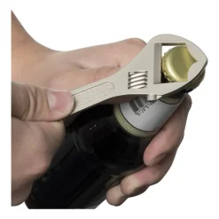 Flesopener ringsleutel - zilverkleurig